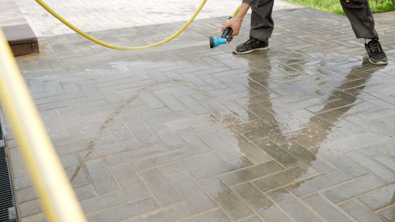 Paver Pressure Washing Service detail